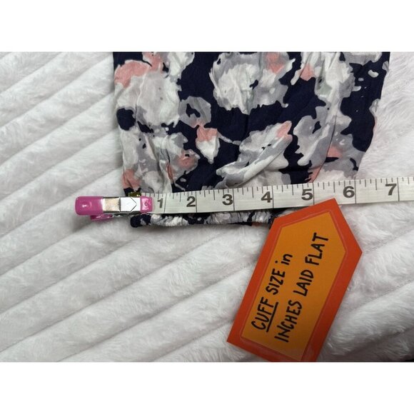 Saint Tropez West Blue Pink & Gray Abstract Print Popover Top Women's Size 1X - Picture 8 of 11